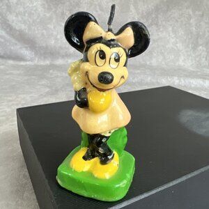 Minnie Mouse 3-Dimensional Figural Candle Vintage 1970s